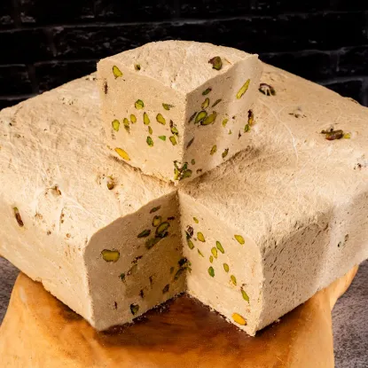 5 Kg Antep Fıstıklı Tava Helva resmi